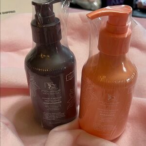 Hair rescue shampoo and conditioner.